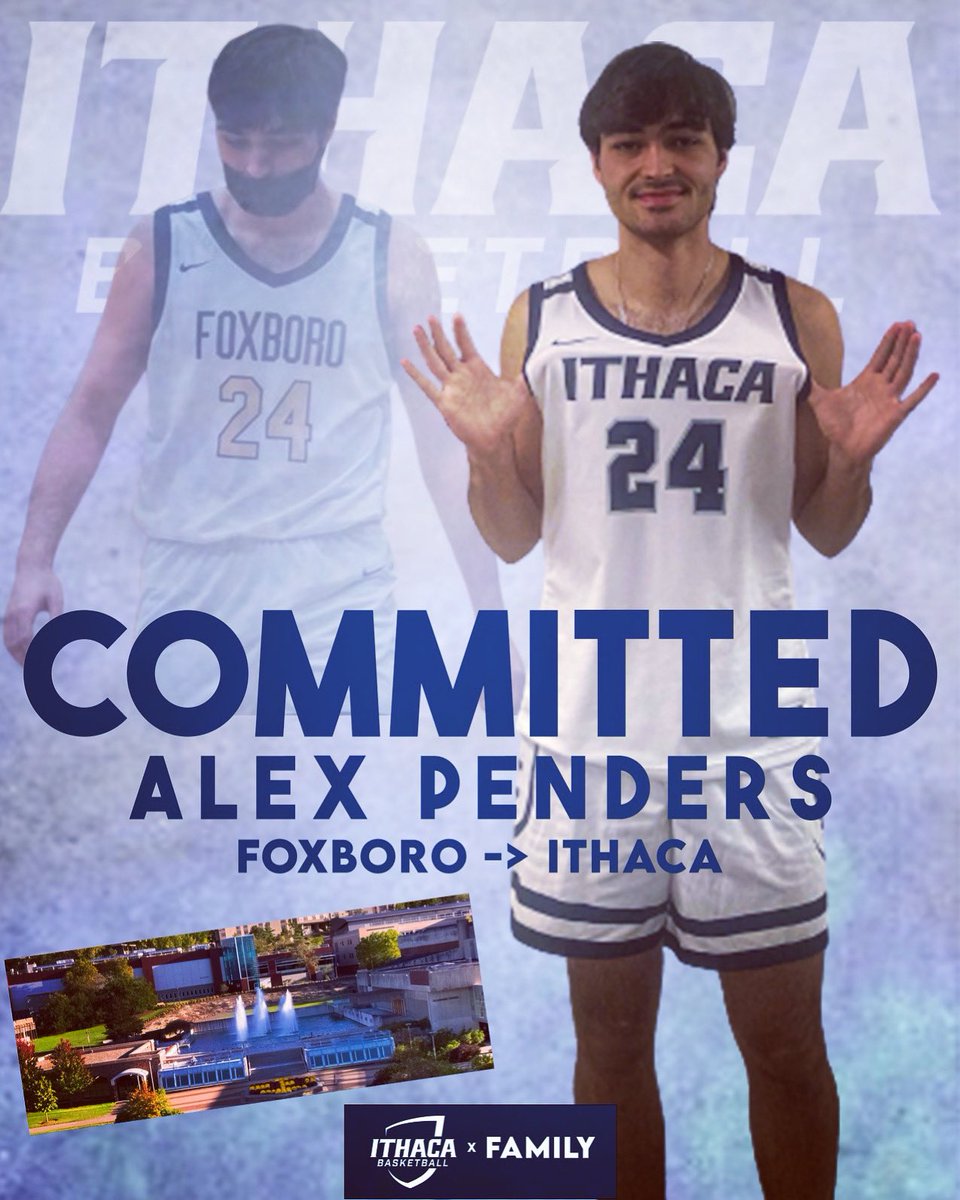 Thrilled to announce my commitment to play basketball at Ithaca College (pending admission).  Would not be here without the help and support of my friends and teammates, my family, and those who guided and coached me along the way and never stopped believing in me.  Thank you