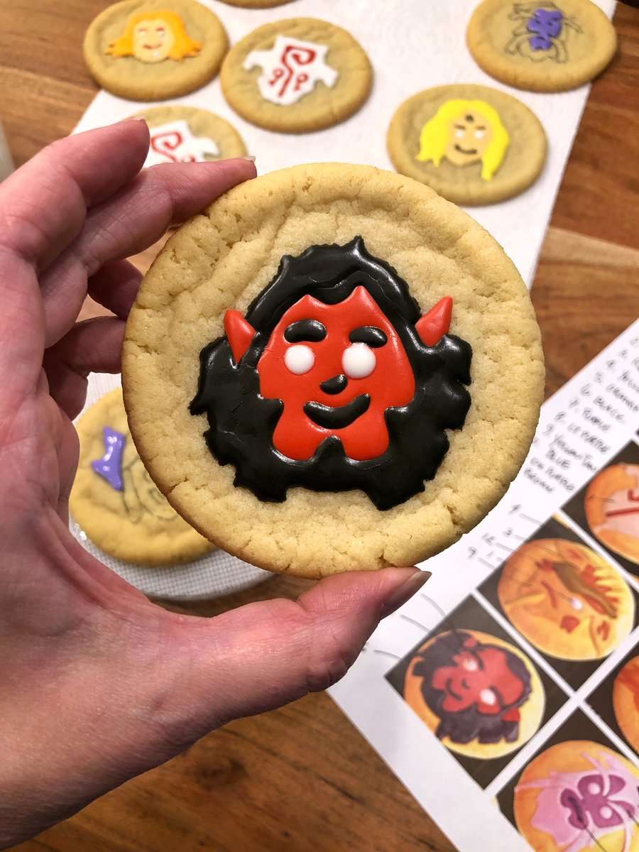 kcline's tweet photo. Little behind the scenes of recreating the Snapfire Cookies for the @DOTA2 Support Group skit for this year’s @dota2ti 
#snapfire #cookies #Dota2 #food #foodwizard https://t.co/dP0symUQIV