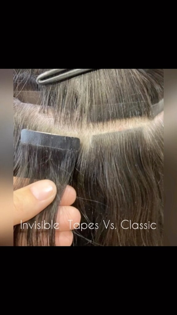ibextensions's tweet image. Invisible tapes vs. classic 

Both are available for purchase via the link in bio 👉 instantbeauty.ca
.
.
.
#tapehairextensions #invisibletapeextensions #hairextensionspecialist #hairextensionstoronto instagr.am/reel/CkhZE0HAX…