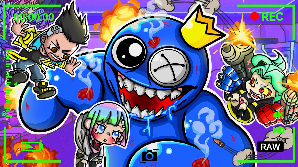 GameToonsParody's tweet photo. Latest video notice🚨
Blue Defeat Cyberpunk: Edgerunners Characters
🌐 Link: https://t.co/2UZb2rfWwd
#cyberpunk #rainbowfriends #david #lucy #rebecca #blue #sundrop #moondrop #kroontoons #2danimation #gameparody https://t.co/1INjp0AjYB