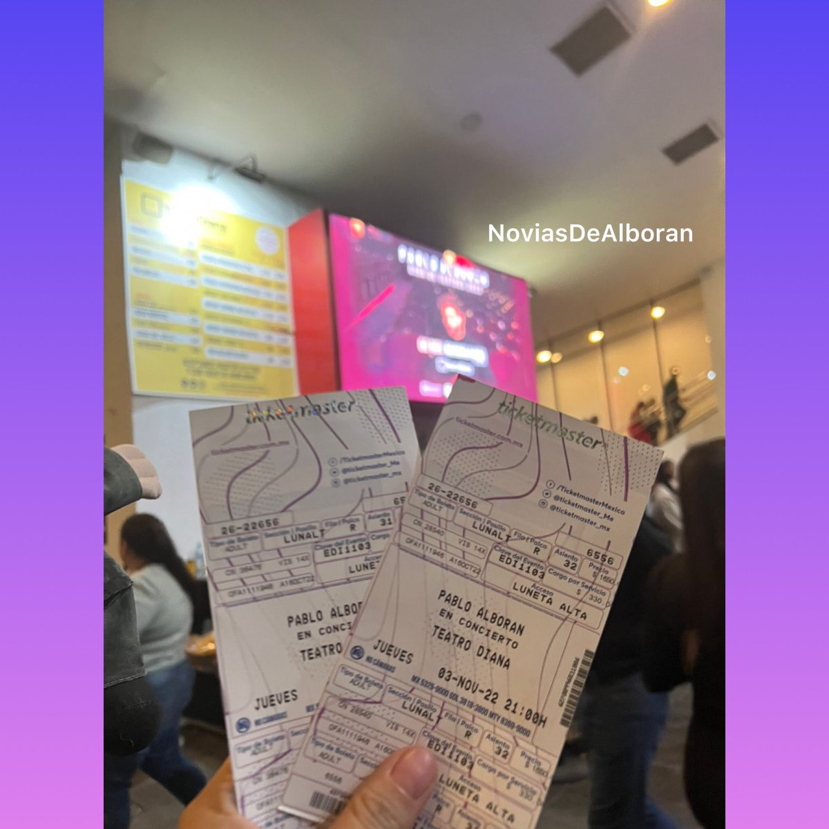 NoviasDeAlboran's tweet photo. Entrando y la emoción más @pabloalboran 🇲🇽 https://t.co/uAMXK1nmc4