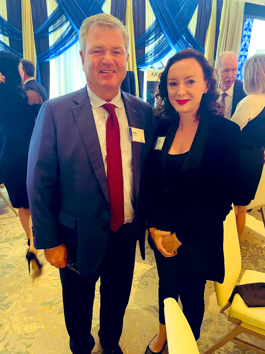 I was delighted to congratulate <a href="/InvescoUS/">Invesco US</a> CEO Marty Flanagan this evening at an <a href="/AJCGlobal/">American Jewish Committee</a> ceremony to recognise his work in the community. Invesco has had a presence in Ireland for many years.  Comhghairdeas Marty! <a href="/IDAIrelandPaul/">Paul Veale</a> <a href="/IDAIRELAND/">IDA Ireland</a>