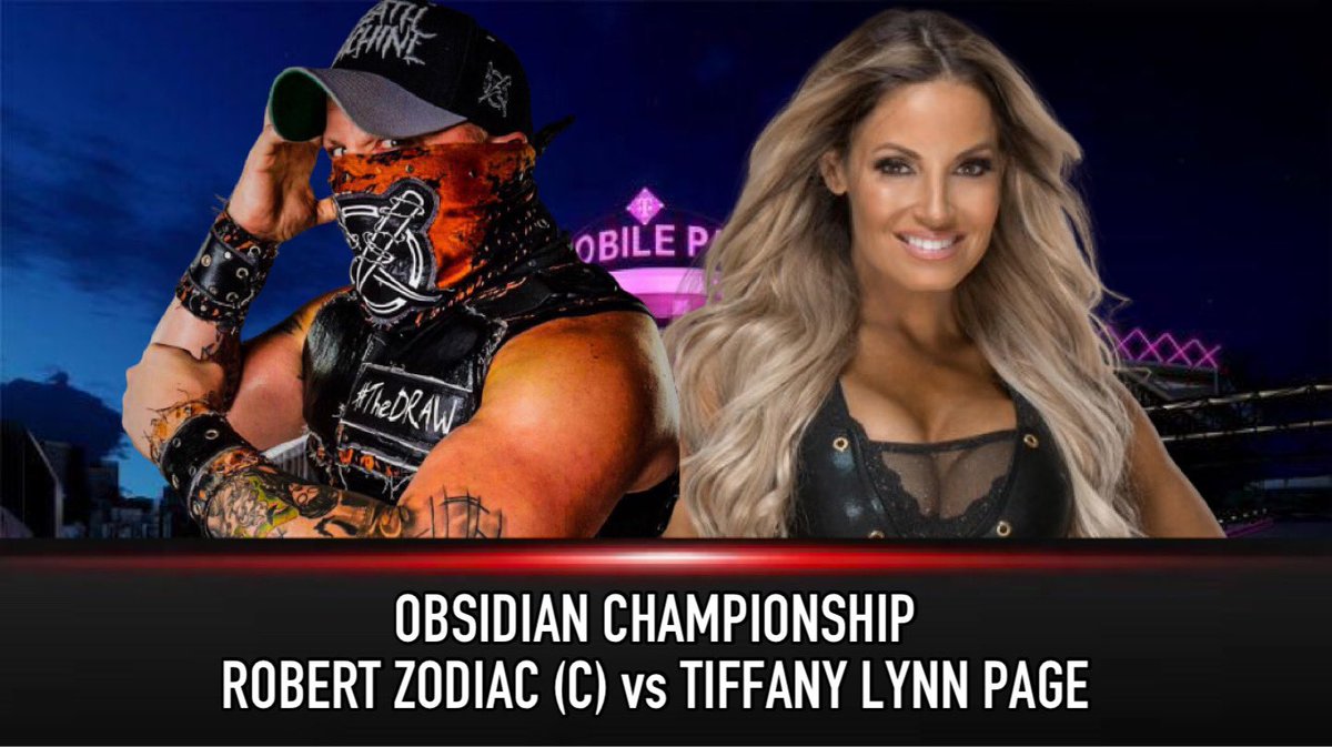 BREAKING NEWS
Robert Zodiac is the inaugural Obsidian Champion and he’ll make his first title defense against Tiffany Lynn Page on the Six Year Anniversary at MAINSTREAM 96 in Seattle on 11/20/2022!