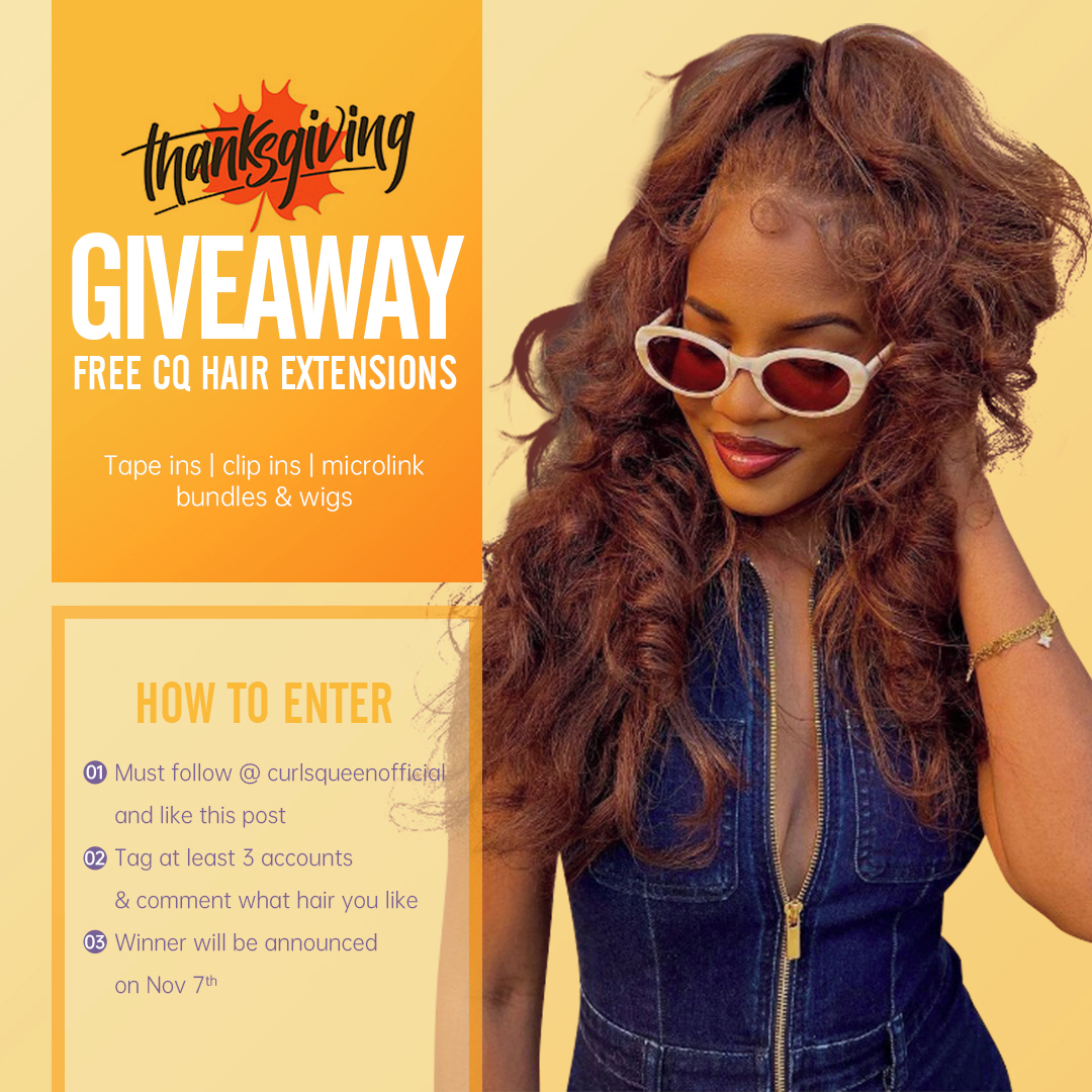Free hair extension!!
Come and enter on IG @curlsqueenofficial

#Giveaway #Giveaways #hairextensions #BlackGirlMagic
