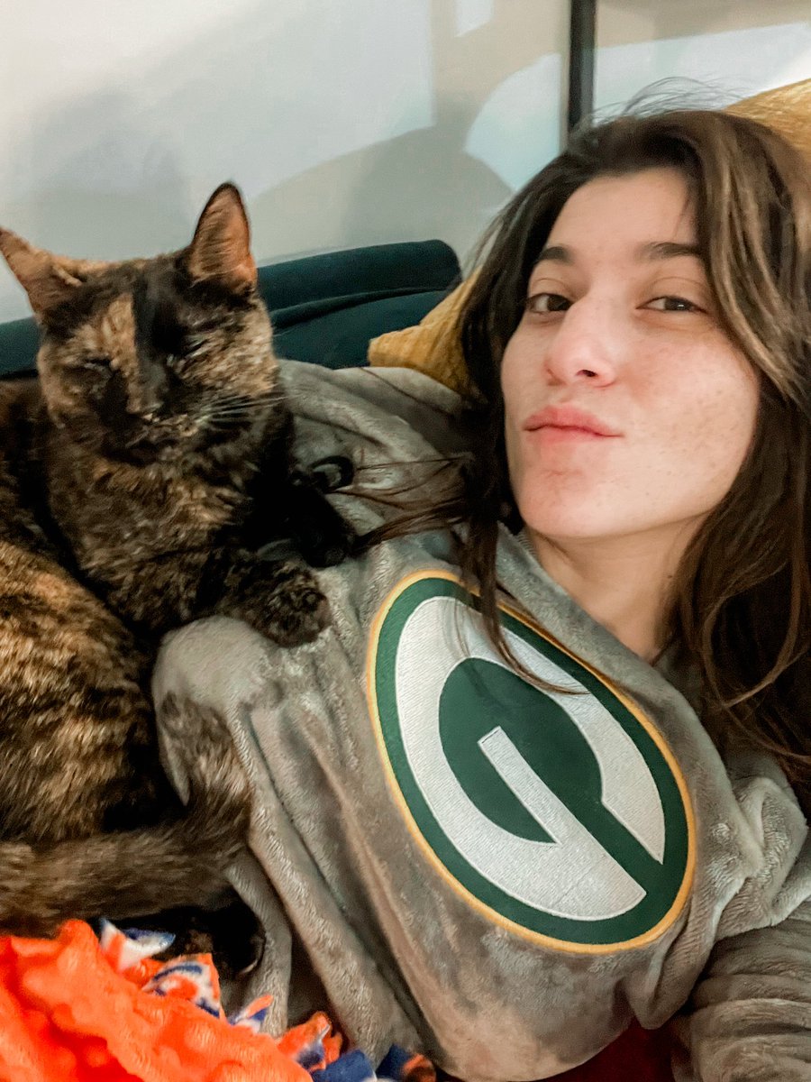 cdelgado10's tweet image. Someone isn’t interested in watching #TNFonPrime 🏈🐾 She’s waiting for the #Packers to show up on Sunday.