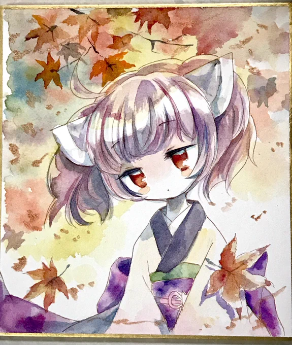 #きりたんキラキラ金曜日色紙きりたん 