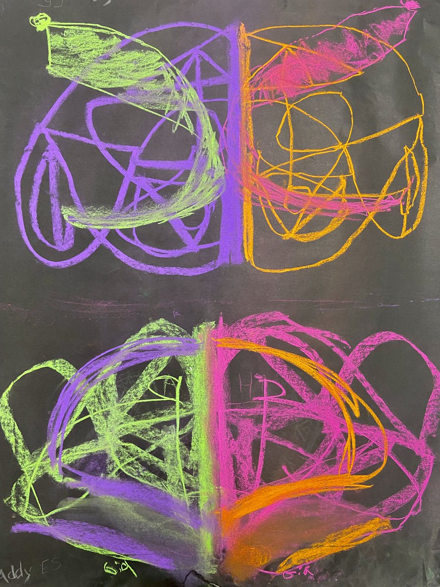 wowartproject's tweet photo. Thanks @shinebrite71 and Beth Thiele for sharing this Heather Hansen inspired partner symmetry art project #arted #artsed #k12artchat  #5thgradeart #burkselem https://t.co/QkLcZWs90c