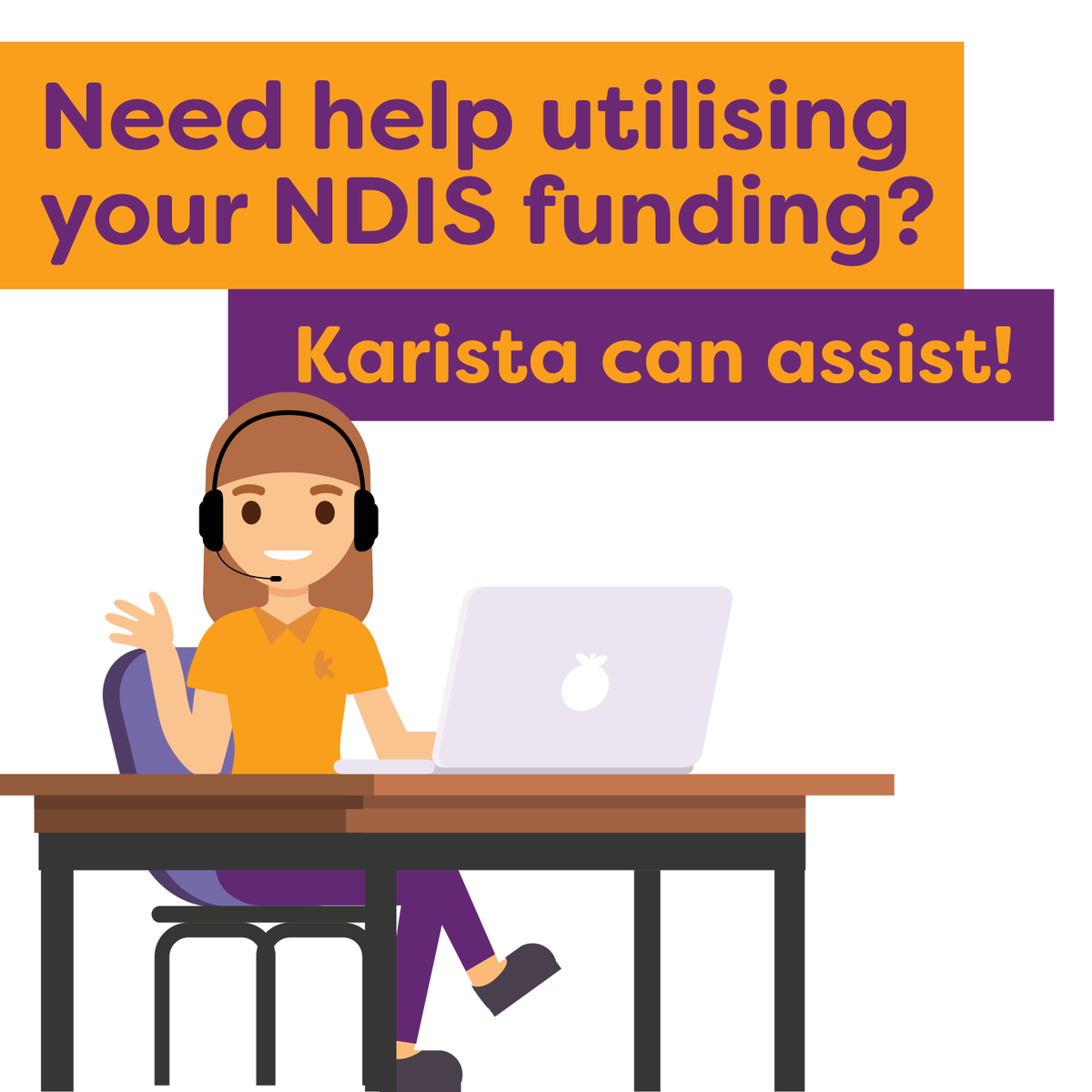 Research has shown that many participants only utilise 70% of their #NDIS plan. And, unused funds don't roll over!​ Karista is experienced in finding additional services which you may not even know you are eligible for.​ Call us on 1300 274 782 to see how we can help.