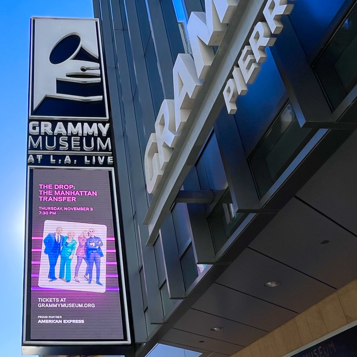 Tonight's the night! The Manhattan Transfer will take the stage at the @GRAMMYMuseum at 7:30pm. Who will be in the audience? 🙋‍♂️🙋‍♀️