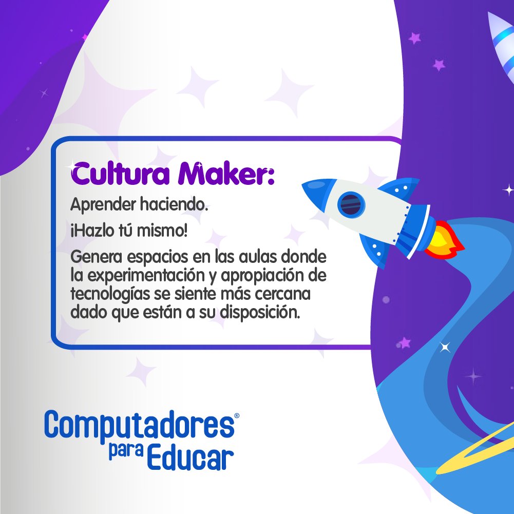 CompuParaEducar's tweet photo. Conoce #Edumaker, el diplomado de Computadores para Educar que promueve la adopción de prácticas innovadoras mediante el uso de metodologías y tecnologías emergentes para el fortalecimiento de las competencias de los docentes. https://t.co/Bts7WhA492