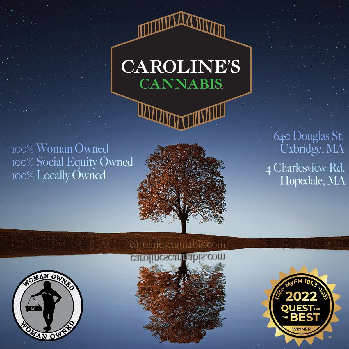 CarolinesCanna1's tweet photo. We're lucky to be part of the best community in Massachusetts. Thank you to all of you out there for making this area a great place to live and work.
#clinenation #carolines #smokeweed #masspot #cannabis #womanowned #socialequity https://t.co/pg3JfBzJPN