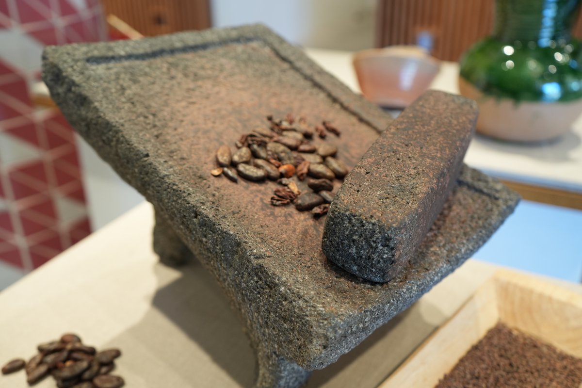 LAPlazaLA's tweet photo. Beginning this Sat, 11/5, you're welcome to visit the "The Legacy of Cacao" exhibition at LA Plaza Cocina!

Co-curated by Ximena Martin and @artbites.

🍫 11/5/22 - 4/30/23!
📍555 N Spring St, Los Angeles, CA 90012. 

⚠️ LA Plaza Cocina is closed this Thu, 11/3, and Fri, 11/4. https://t.co/CmdIjbQBBn