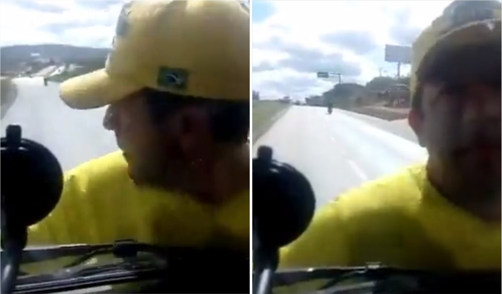 sensacionalista's tweet photo. Patriota do caminhão foi deixado na Venezuela, diz fonte https://t.co/tZvswvO0nJ