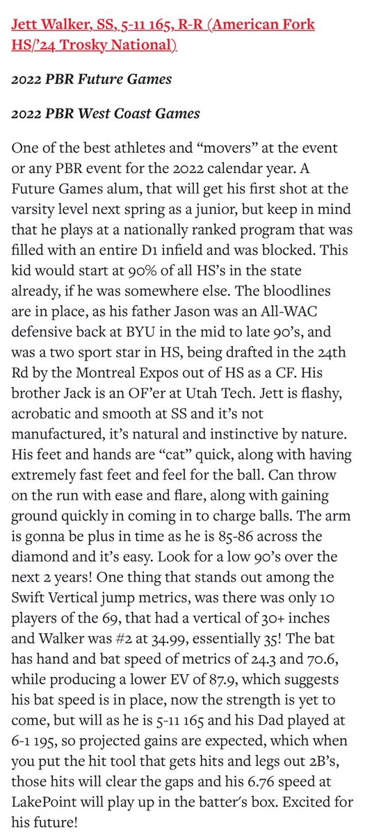 Jett Walker (@jettfrankwalker) on Twitter photo Thank you for the write up! @PBR_Utah <a href="/utahscout1219/">๐๐๐๐ ๐๐๐ก๐จ๐ฅ๐ณ๐๐ง</a> @PBR_Uncommitted Thank you for the write up! @PBR_Utah <a href="/utahscout1219/">๐๐๐๐ ๐๐๐ก๐จ๐ฅ๐ณ๐๐ง</a> @PBR_Uncommitted