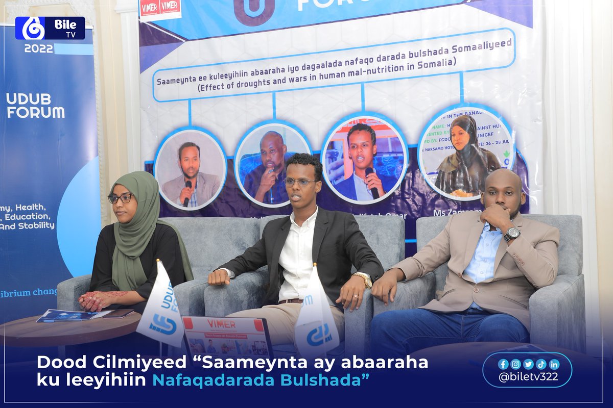 UDUBForum's tweet photo. Dood Cilmiyeed ku saabsan Saameynta Abaaraha ay kuleihiin nafaqo darada bulshada Soomaaliyeed
#UdubForum
#MadashaUdub https://t.co/LQEUi7CsxU