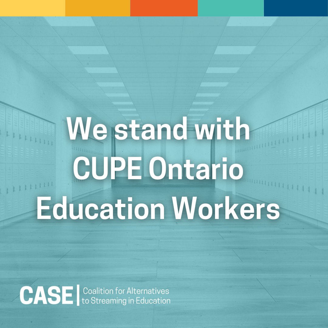 endstreaming's tweet photo. CASE stands in solidarity with @CUPEOntario education workers. The success and well-being of Ontario students and advancing equity in our education system relies on their hard work.

Read our full statement: https://t.co/HJFMmMwOdP

#onted #39kisnotenough #endstreaming #onpoli https://t.co/WO0gJMPd1a