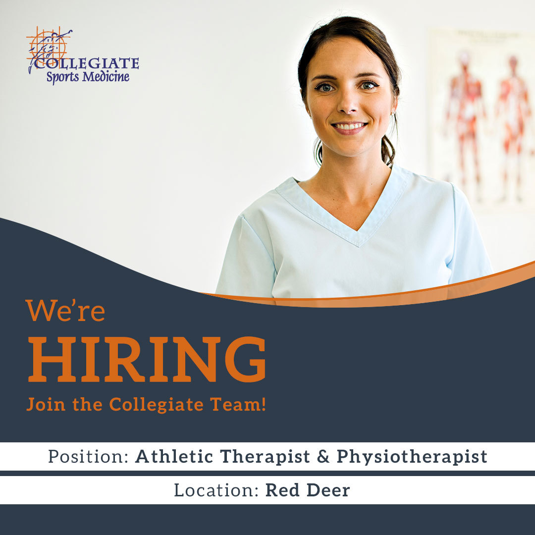 CollegiateSpMed's tweet photo. We're Hiring!
Our sports medicine team is dedicated to achieving positive results and enhancing sports performance through a multidisciplinary, professional approach. We are currently accepting applications for the following positions:

Certified Athletic Therapist Clinical O ... https://t.co/woQATxQEld