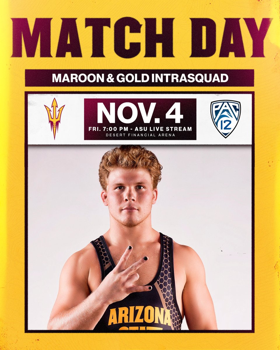 Maroon and Gold day 😈

Live stream bit.ly/3CeXONt

7 p.m. at Desert Financial Arena
Free admission