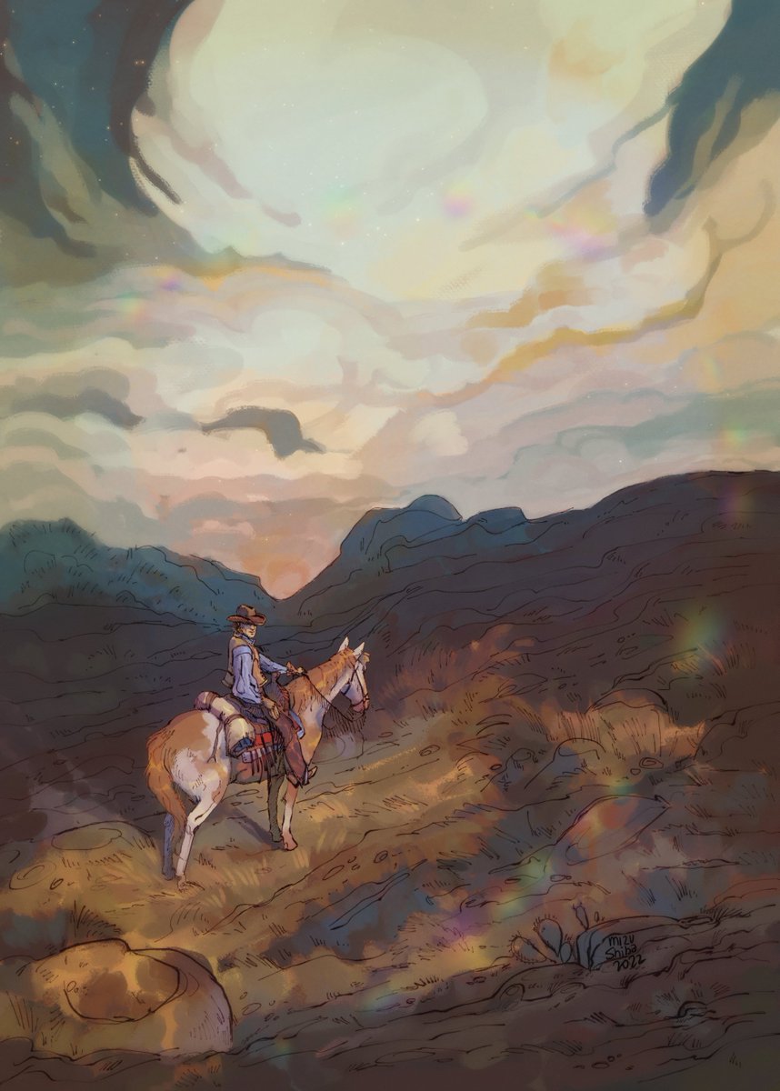 FINALLY I CAN POST IT!! 
Jedediah on a stroll,,, 
my piece for <a href="/NATMzine/">NATMzine | Sales ended</a> ! The leftover sale is happening right now!  
shop here >>natmzine.bigcartel.com