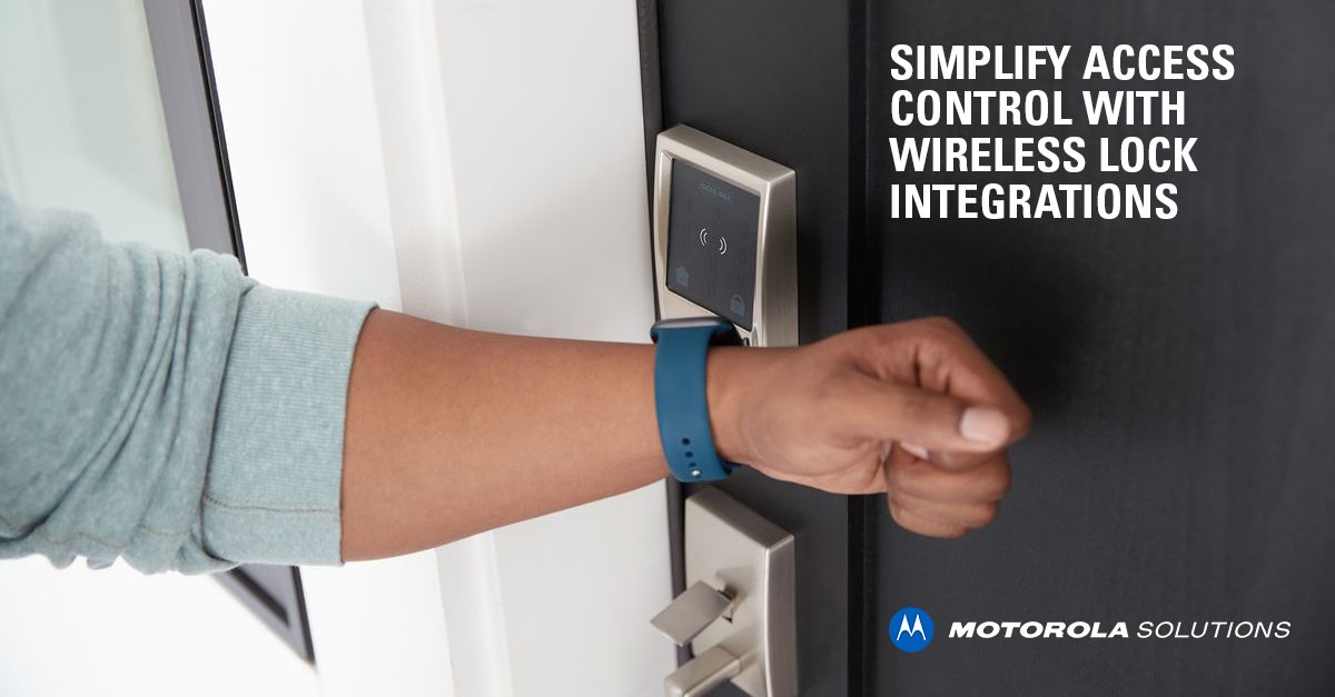 MotoSolutions's tweet photo. #MotorolaSolutions #AccessControl Manager (#ACM) easily integrates with numerous #WirelessLocks to provide facilities with a simplified all-in-one system that saves time and costs while benefiting from enhanced #security. Explore more: https://t.co/GjP4DcAcAX https://t.co/ZS9QCaRbeK