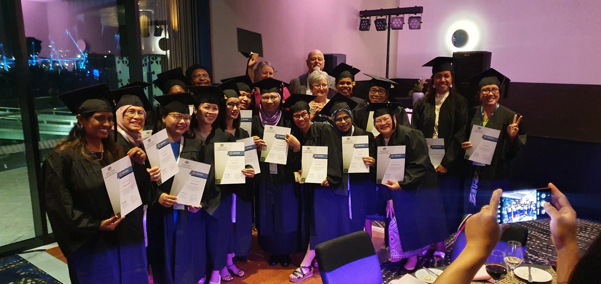 ACIAR Alumni Dinner and Graduation for Cohort 1 Meryl Williams Fellowship program. Vinaka ACIAR, UNE, MoA Fiji, Mentors, MWF fellows and family
#ACIAR 
#MerylWilliamsFellowship 
#gearedglobal