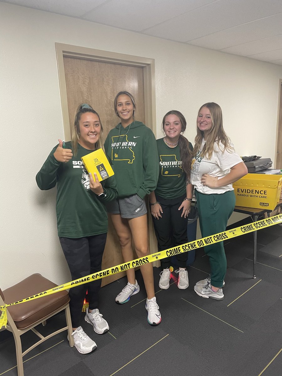 MSSUSoftball's tweet image. Nancy Drew has nothin on us! Solved some mysteries today with our FAR, Dr. Wilson! Our Criminal Justice department is top notch!!