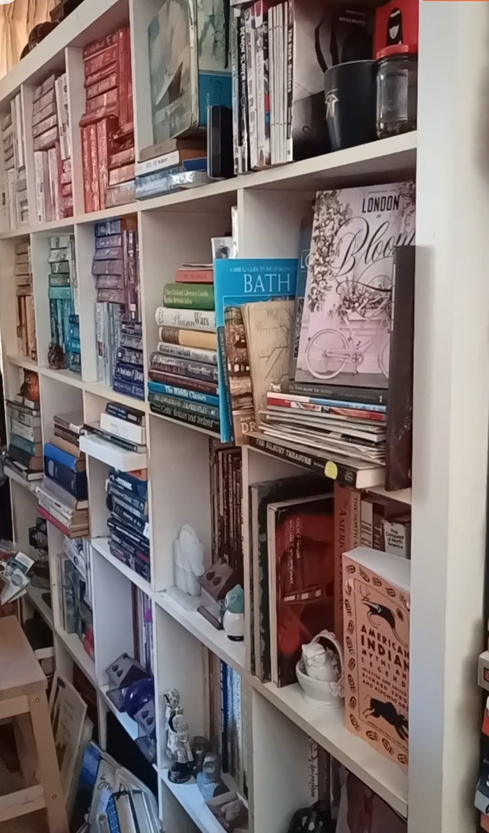 anybookanytime's tweet photo. My biggest shelf (1 of 20+), full of non-fic (royalty, shipwrecks, Australiana, England, crafts, misc) + romance, cultTV, graphic novels, humour &amp; manga

Which one do you want to see more of?

#shelfie #homelibrary #booktwitter #ilovetoread #booktwt #bookworm #anybookanytime https://t.co/V5NrtcXGFS