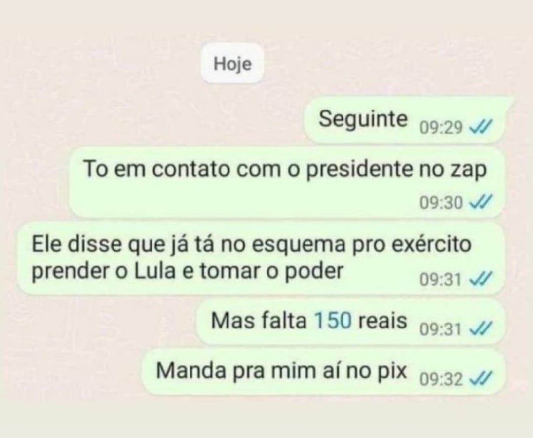 Andre_Suporte's tweet photo. Golpe do golpe https://t.co/5GTrvOmc2j