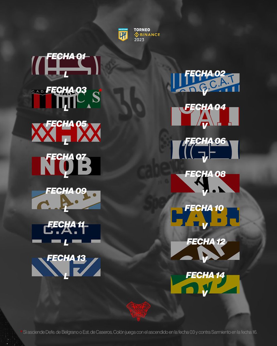 ColonOficial's tweet photo. ✔️Confirmado el Fixture del Sabalero para el Torneo 2023 ⚽️¡DALE NEGRO!💪🏼🔴⚫️ https://t.co/65ZipnmBn7