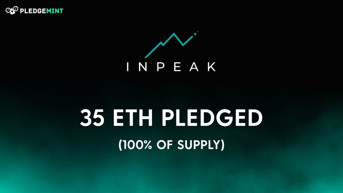 Congrats to @inpeakxyz for completely minting out their first drop of Gen II Passes with Pledge Mint! 🎉

Round 2 coming soon - stay tuned.