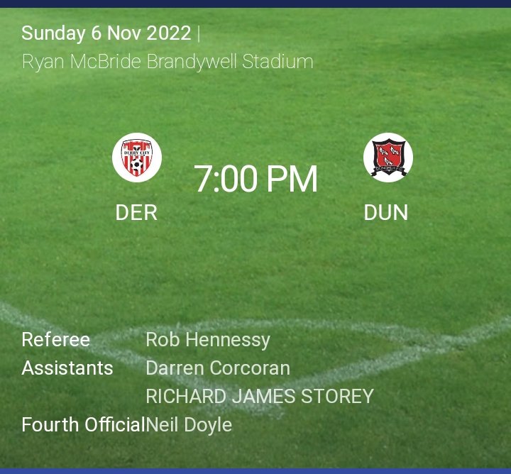 dtid1903's tweet photo. MD 36/36 
2nd v 3rd
Derry City v Dundalk FC this Sunday evening @ the RMcB Brandywell stadium ⚽7pm

REF: Rob Hennessy. https://t.co/d8GVF0Vdok