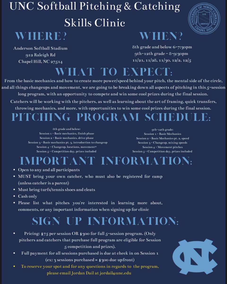 Forever_Jordann's tweet photo. ‼️Pitchers and Catchers‼️GREAT opportunity to come learn and get better! 💙🐏 https://t.co/pTGe0kkgDI