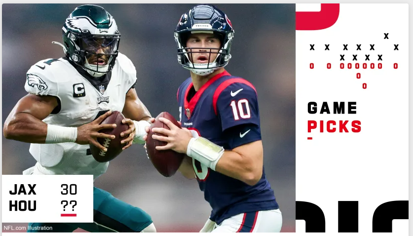CMSelby's tweet photo. As if the @HoustonTexans weren't already having a tough season. They have to play BOTH the @Eagles AND the @Jaguars this week? @nflnetwork @greggrosenthal https://t.co/RW155P09Rk
