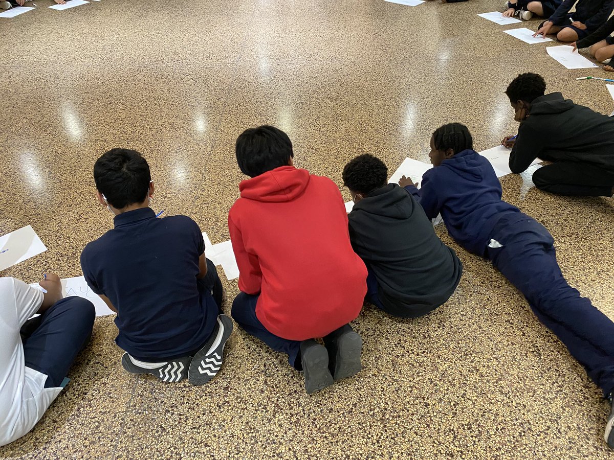 Di_march's tweet photo. Grade 7 and 8 students @StLawrenceCS building their leadership skills. Looking forward to seeing what you will accomplish this year! @TCDSB @TCDSB_PAguiar https://t.co/WdLGzH8IZw