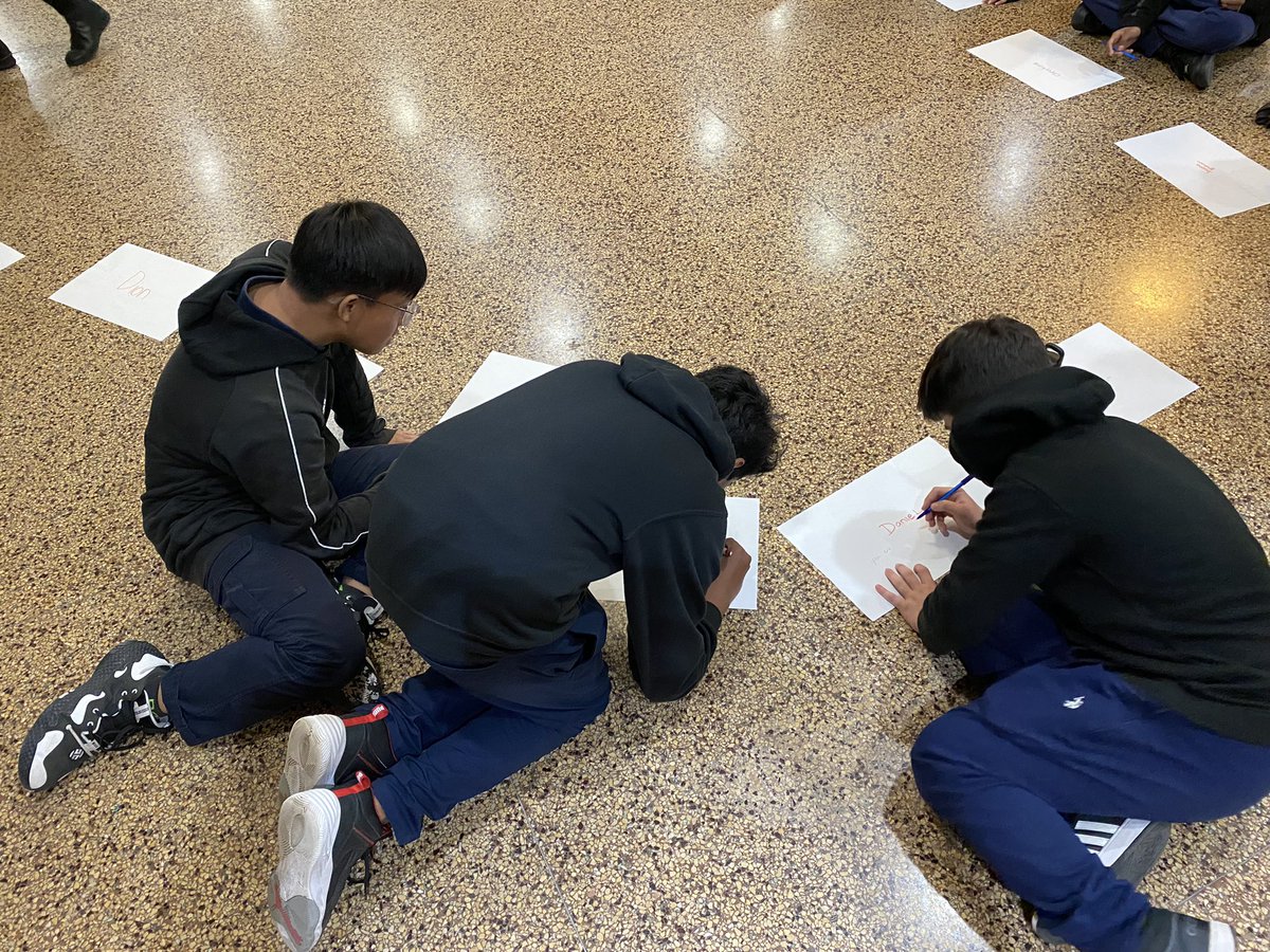 Grade 7 and 8 students <a href="/StLawrenceCS/">St. Lawrence CS</a> building their leadership skills. Looking forward to seeing what you will accomplish this year! <a href="/TCDSB/">Toronto Catholic District School Board</a> @TCDSB_PAguiar