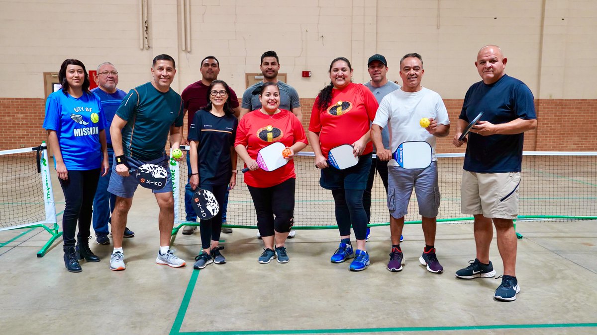 CityOfMissionTX's tweet photo. Game on!
City of Mission employees are doing their part to stay fit with a pickle ball tournament.
This indoor paddle ball sport is pretty popular in our community! #FitMission #EnjoyMission https://t.co/fmxuKYyQPn