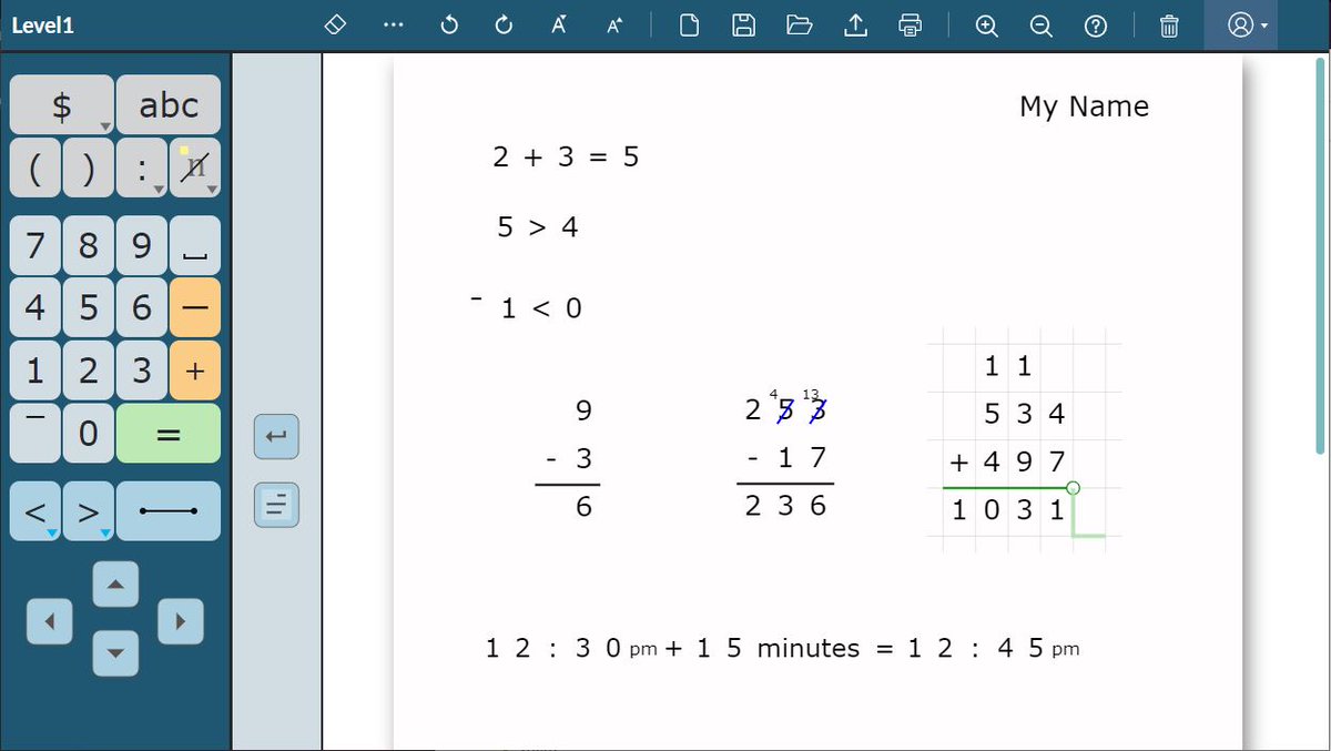 kiwiwritemath's tweet photo. KiwiWrite Math level 1 provides a simple means of writing vertical math on-screen, in a browser window! 4 levels supports all ages!
@kiwiwritemath #assistivetech #atchat #accesibility #edtech #teachers #SpecialNeeds #SpEd #SpecialEducation #dygraphia #math #learningdisabilities https://t.co/85tPZJV52w