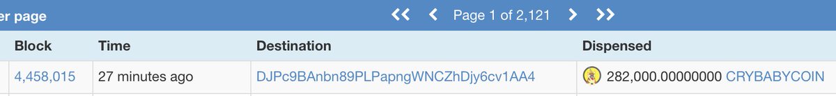 littleshibeOG's tweet photo. Big moves happening with #CRYBABYCOIN today lol

 .028 percent of the supply on the move!

Lot of crybaby’s out there so demand far surpasses supply.

#dogeparty #dogecoin #nft #nfts https://t.co/KrVHQB9jNQ