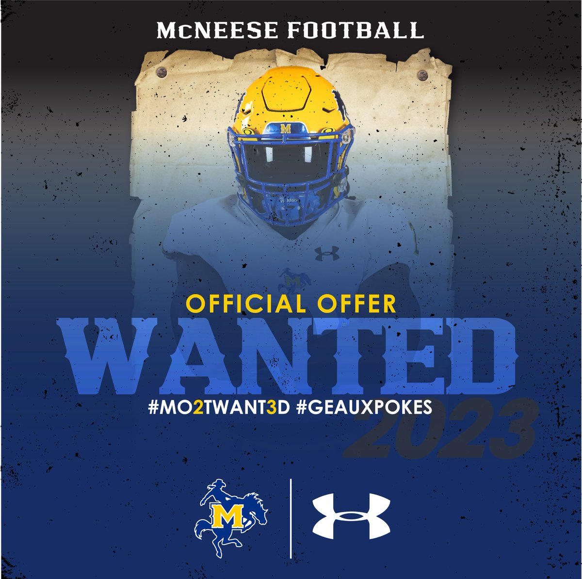 KJilesJr's tweet photo. After a Great Conversation with @MCYELL I’m blessed to receive my 6th D1 Offer from McNeese State💛💙@McNeeseFootball @ted_egger @HockingFootball @JUCOFFrenzy @JuCoFootballACE @AllenTrieu @BradHoiseth @coachcurtis42 https://t.co/lcOCJTotKX