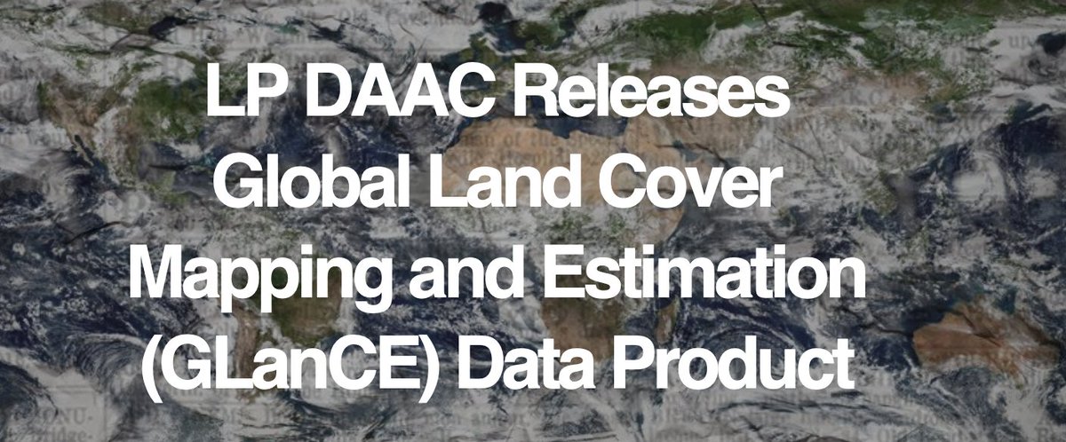 Excited to announce that the 1st data products from our NASA MEaSUREs project are out!  20 years, annual, 30 m land cover and land cover change from #Landsat.  Rolling release, North America now, more coming soon!  lpdaac.usgs.gov/products/glanc…  #landcover #NASA #remotesensing.