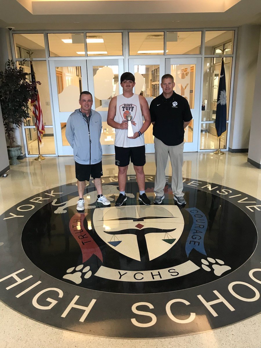 YorkRecruits's tweet photo. Zach was presented his Touchstone Energy Bowl North South All-Star selection trophy yesterday at YCHS.  This young man is what is good about High School Sports today!!
#YorkBoy
#TheYorkWay https://t.co/5WN6aS7OZv