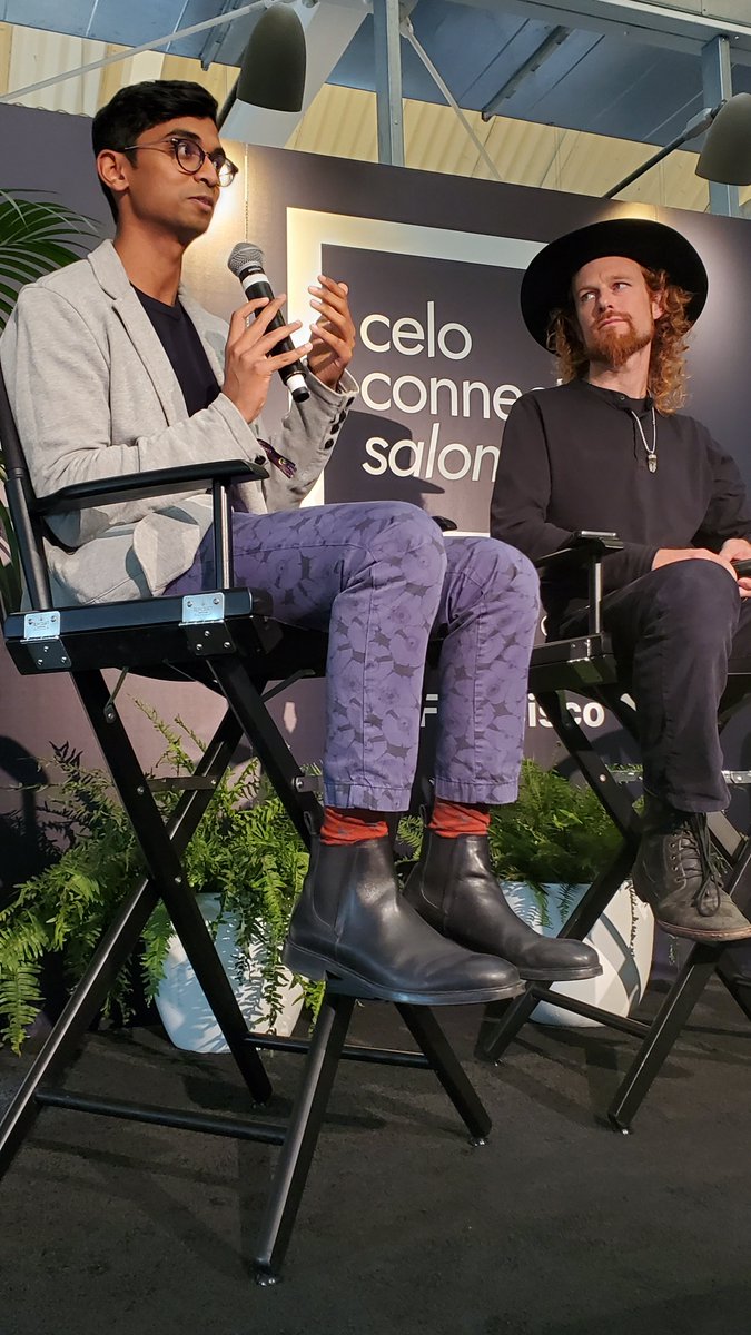 david1casey's tweet photo. Enjoyed the chat with @brynlyllyr, Head of Blockchain &amp; Digital Assets @WEF, and @pumpernikhil, Head of Strategy &amp; Innovation @CeloOrg yesterday, on visions for "The Future of Currency" during #CeloSalon at @CeloOrg HQ during #SFBlockchainWeek #futureofmoney https://t.co/sTgkH10j2t