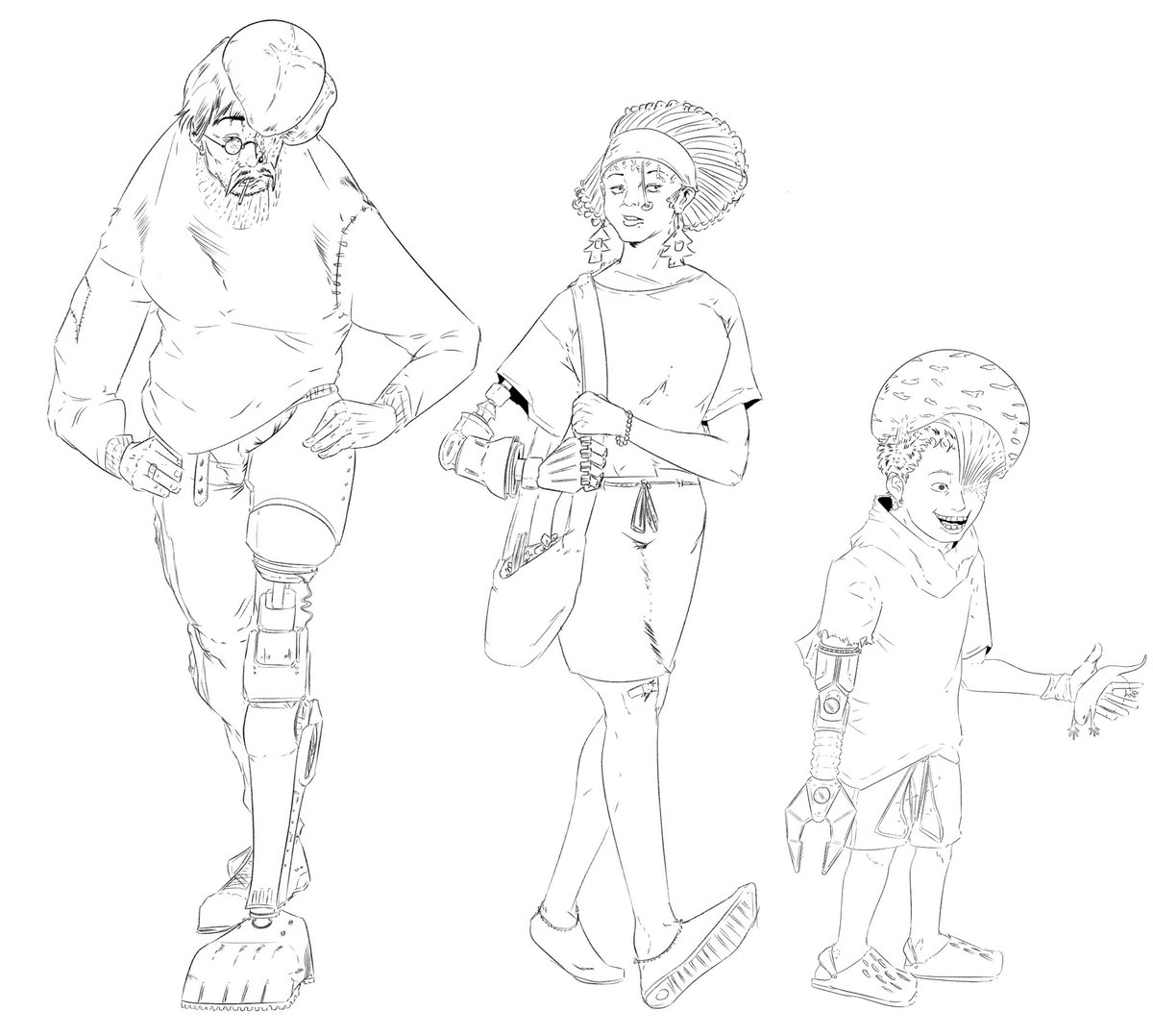 Chowduuh's tweet photo. Mushroom cybernetic folk concepts https://t.co/cGwW52Efiq