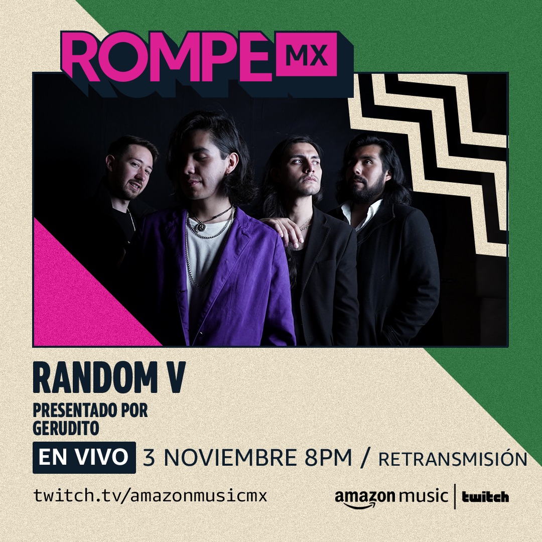 RandomVmx's tweet photo. 🔺 Hoy en el Twitch de @AmazonMusicMX 8 pm 🔻
https://t.co/SX0EhanIZl
#RandomV #cooltura #Amazon #AmazonMusicMx #AmazonMusic https://t.co/1Z839gV5Bo