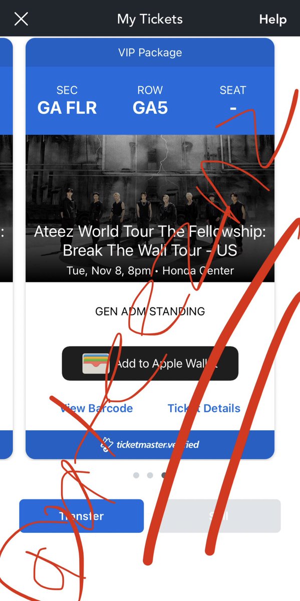 ateeznz's tweet photo. WTS ateez anaheim day 2 sector vip 11/8 for face value dm for more details https://t.co/uzaEFb3t7j