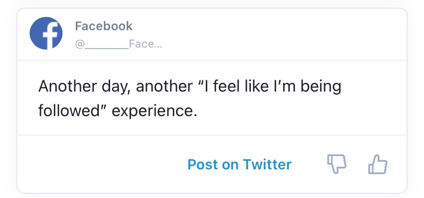 _______Facebook's tweet photo. AI twitter bot knows us so well !!

#FiringOurSocialMediaManager https://t.co/6KnzHR4Y1J