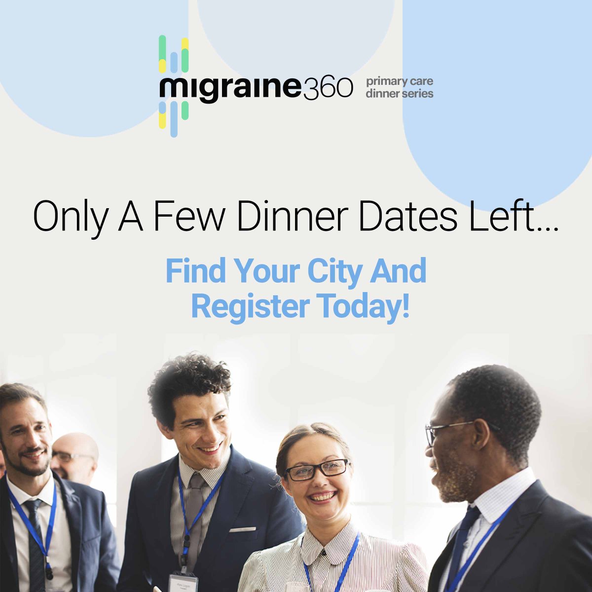 PrimaryCareCME's tweet photo. This is it! ⏰ There are only a few dinner dates left in our Migraine 360 dinner series. Join the hundreds of other primary care professionals who have already signed up!

Save your seat: https://t.co/zAiCp3bxq1 https://t.co/7bvJ5UNon3