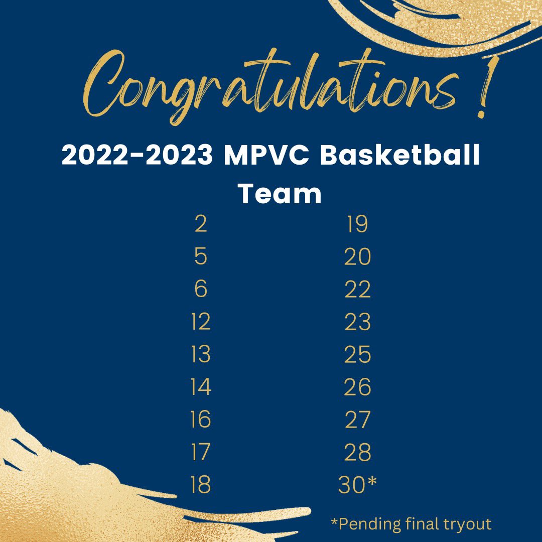 Congratulations to our 2022-23 MPJV & MPVC Basketball cheerleaders! 💙🐯 #ourtownourteam