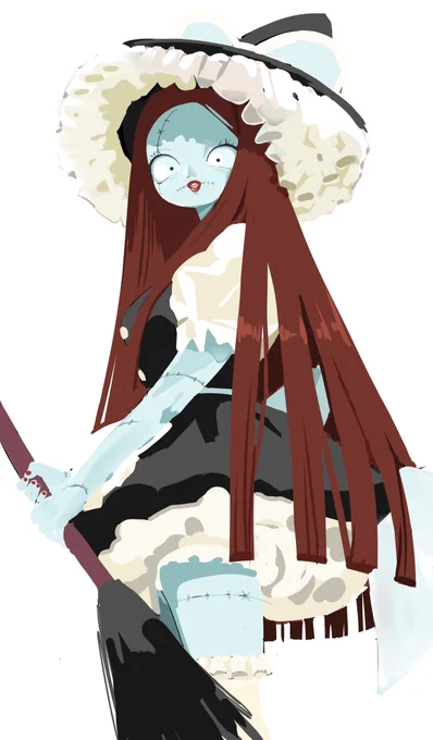 I couldn't finish this Halloween WIP so I'll just post it as is. I hope you all had a happy Halloween  