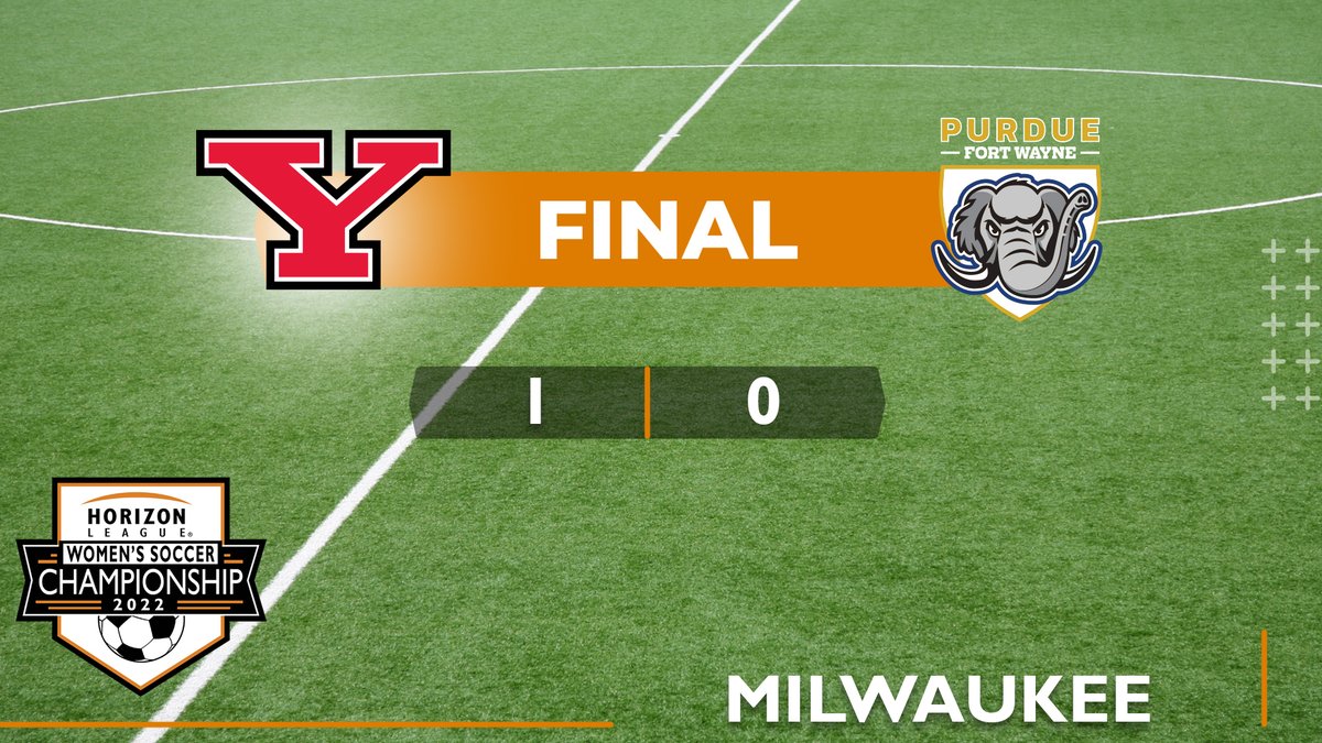 HorizonLeague's tweet photo. For the first time in program history, @ysuWsoccer is headed to the #HLWSOC championship match after a 1-0 victory over Purdue Fort Wayne in the second semifinal! https://t.co/cOQN3YbVOV